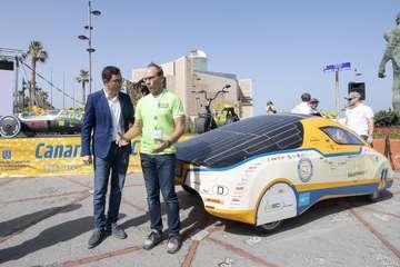 El coche solar llega por primera vez a Canarias (Foto TA)